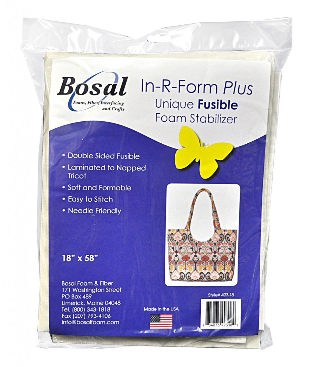 In-R-Form Plus Double Sided Fusible Foam Stabilizer, # 493B-18