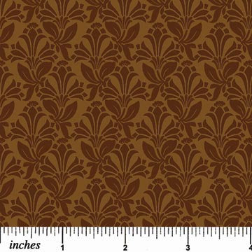 Peppermint Twist Brown Piccadilly Circle by Northcott Fabrics