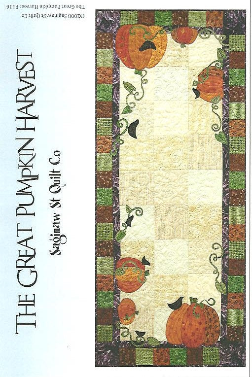 P116 The Great Pumpkin Harvest by Karla Alexander for Saginaw St Quilt Co