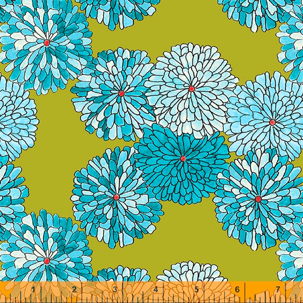 Mums from HAPPY CHANCE by Laura Heine for Windham Fabrics