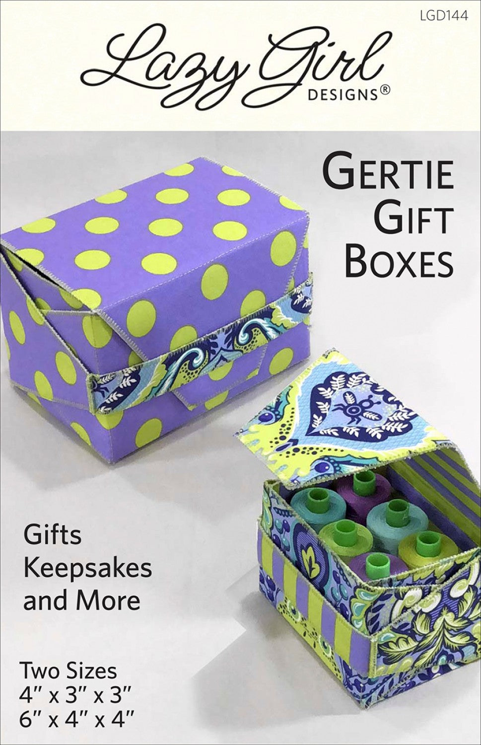 Gertie Gift Boxes,  by Joan Hawley for Lazy Girl Designs