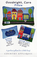 Load image into Gallery viewer, Goodnight, Cars Pillow from Country Appliques
