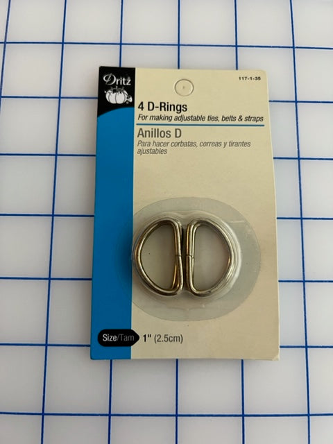 4 pack 1 D-RINGS from Dritz, Gold Color – sewinthemood