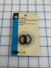 Load image into Gallery viewer, 4 pack 3/4&quot; D-RINGS from Dritz, Gold Color
