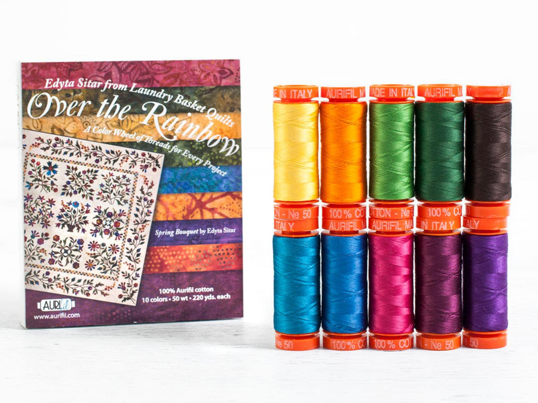 Over The Rainbow Thread Box by Aurifil - Small Spool