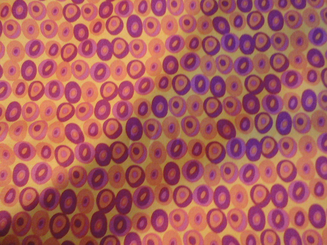 Blossom 33261-7, by Windham Fabrics Pink and Orange Circles