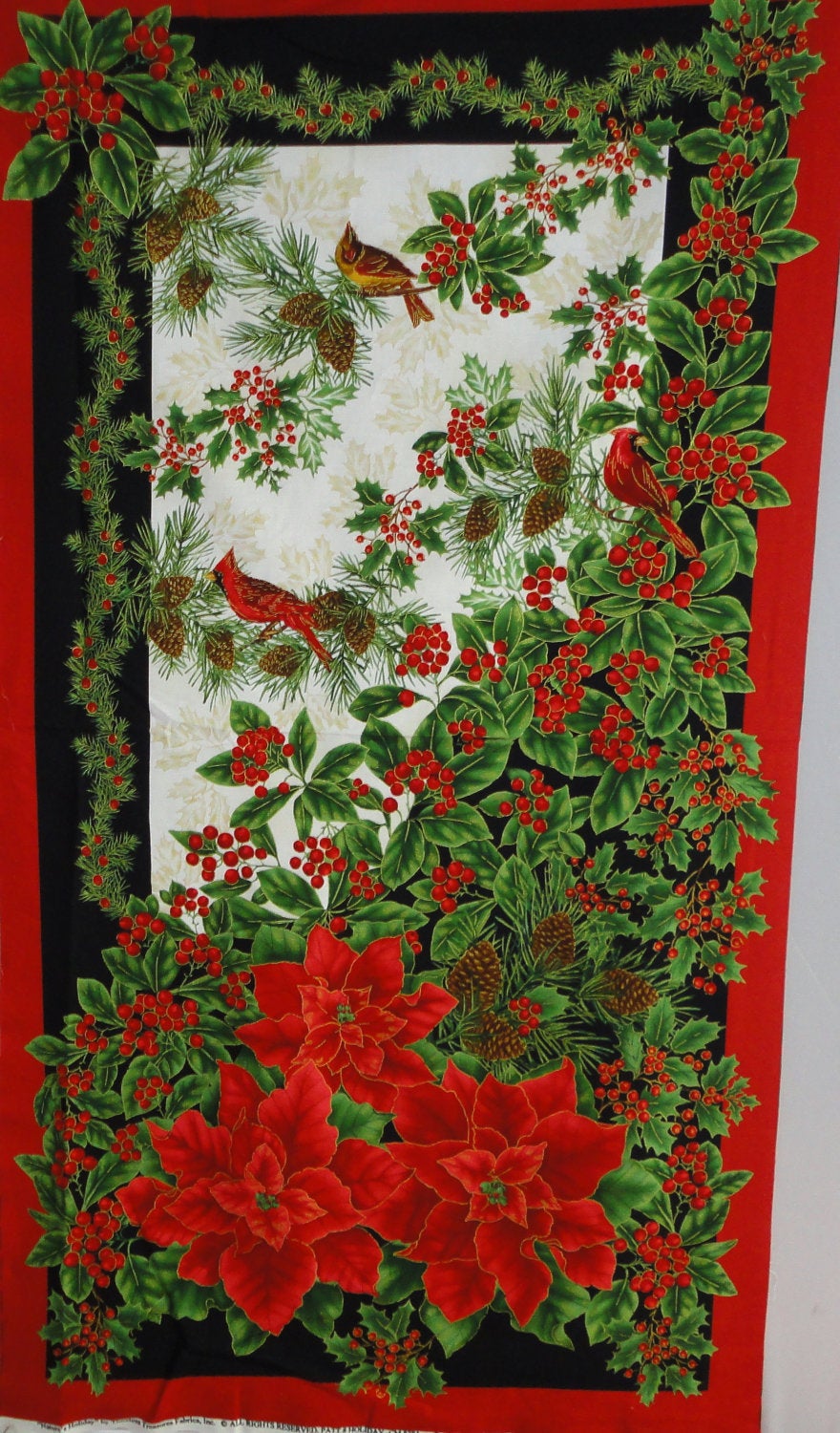 Natures Holiday by Timeless Treasures  Holiday Panel