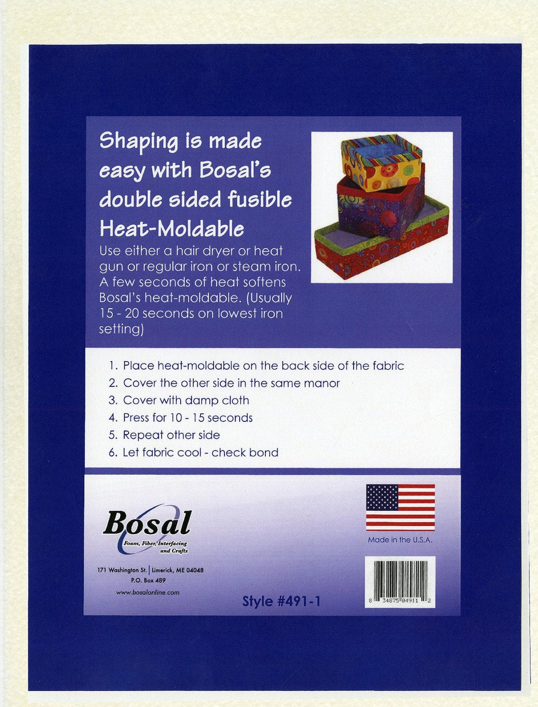 Heat Moldable Double-Sided Fusible PLUS by Bosal