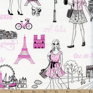 FUN Parisian Ladies from for Timeless Treasures